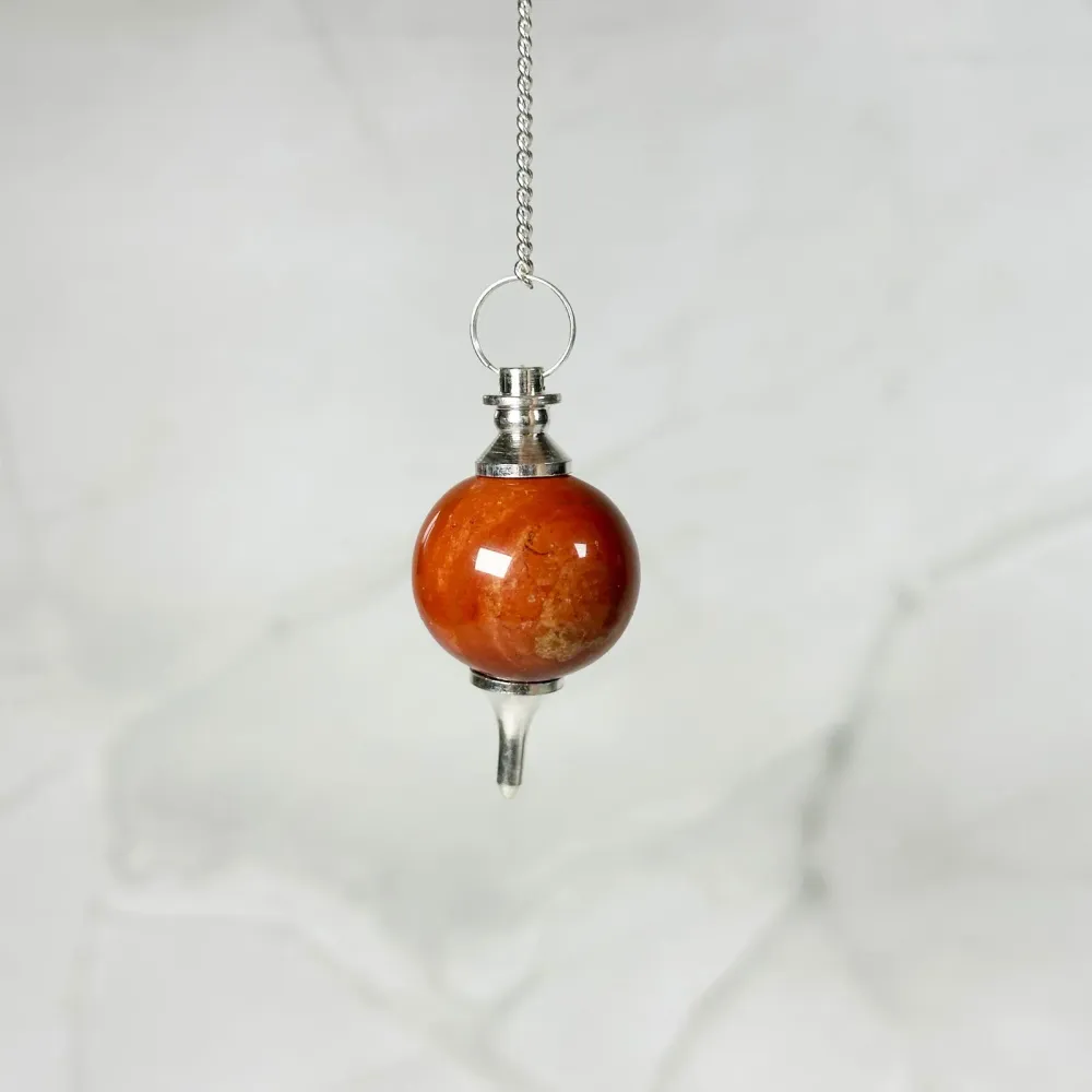 Pendule séphoroton en Jaspe Rouge