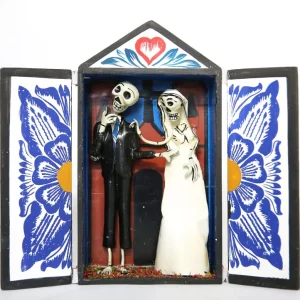 PEROU - RETABLE ANDIN DES MARIÉS SQUELETTES !