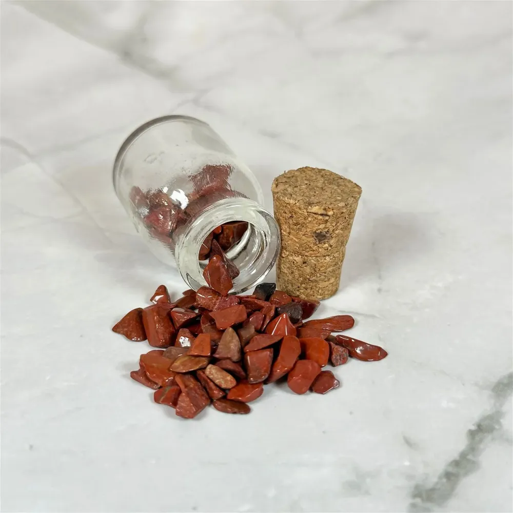 Petite fiole de Jaspe Rouge