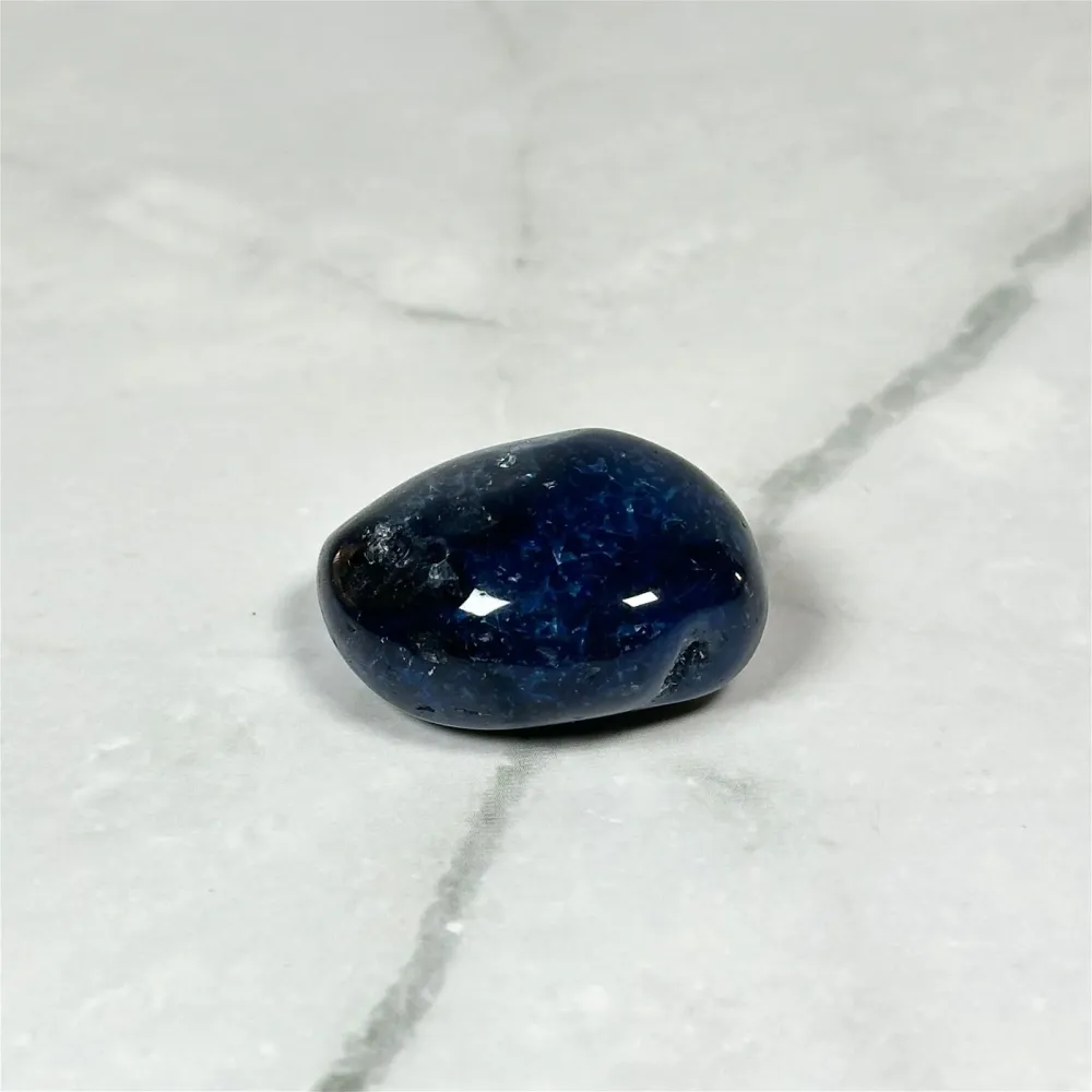 Pierre roulée Agate Bleue