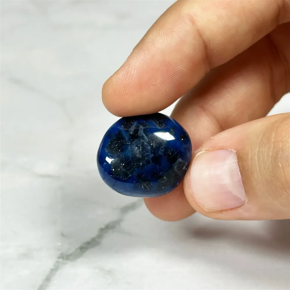 Pierre roulée Agate Bleue