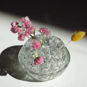 Pique-fleurs en verre