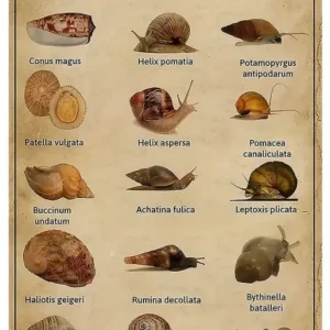 plaque métallique vintage " types escargot"