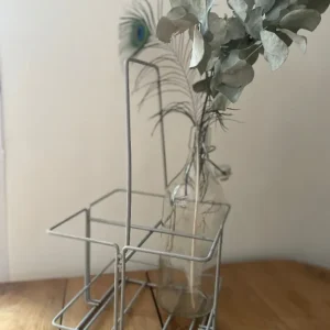 Porte-bouteille casier en métal - Support pour 4 bouteilles