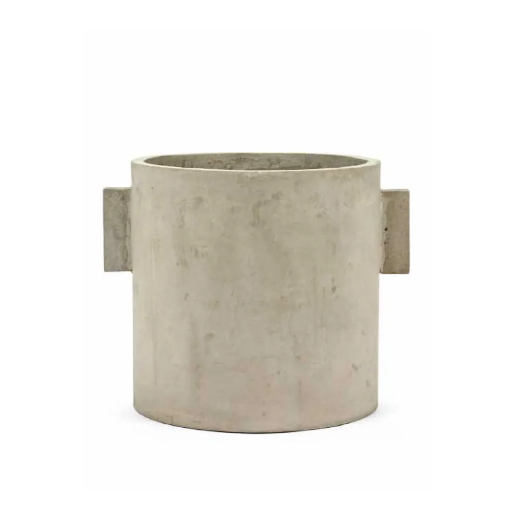 POT CONCRETE ROND NATUREL - SERAX