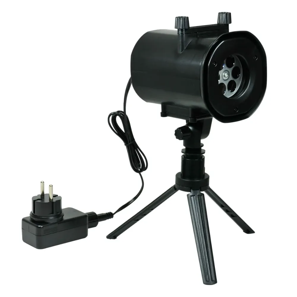 Projecteur LED - Noël - Neige - Halloween - Anniversaire - Diapositive interchangeable