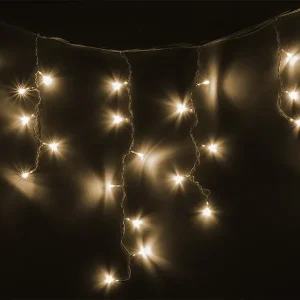 Rideau de glace à 96 LED - Lumières de Noël - Blanc chaud