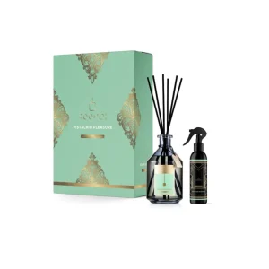 Roomoi Pistachio Pleasure 200ml + Spray d'ambiance 100ml + Bâtonnets