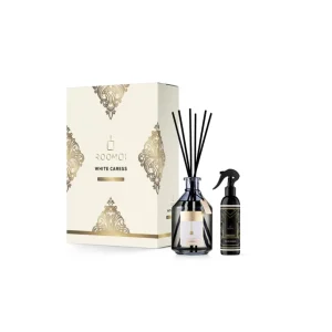 Roomoi White Caress 200ml + Spray d'ambiance 100ml + Bâtonnets
