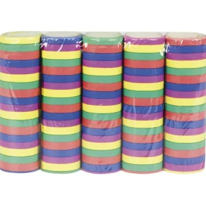Rouleaux de serpentin colorés 5pcs 4m