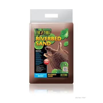 Sable de lit de rivière Riverbed Sand Exo Terra, brun, 10 lb (4,5 kg)