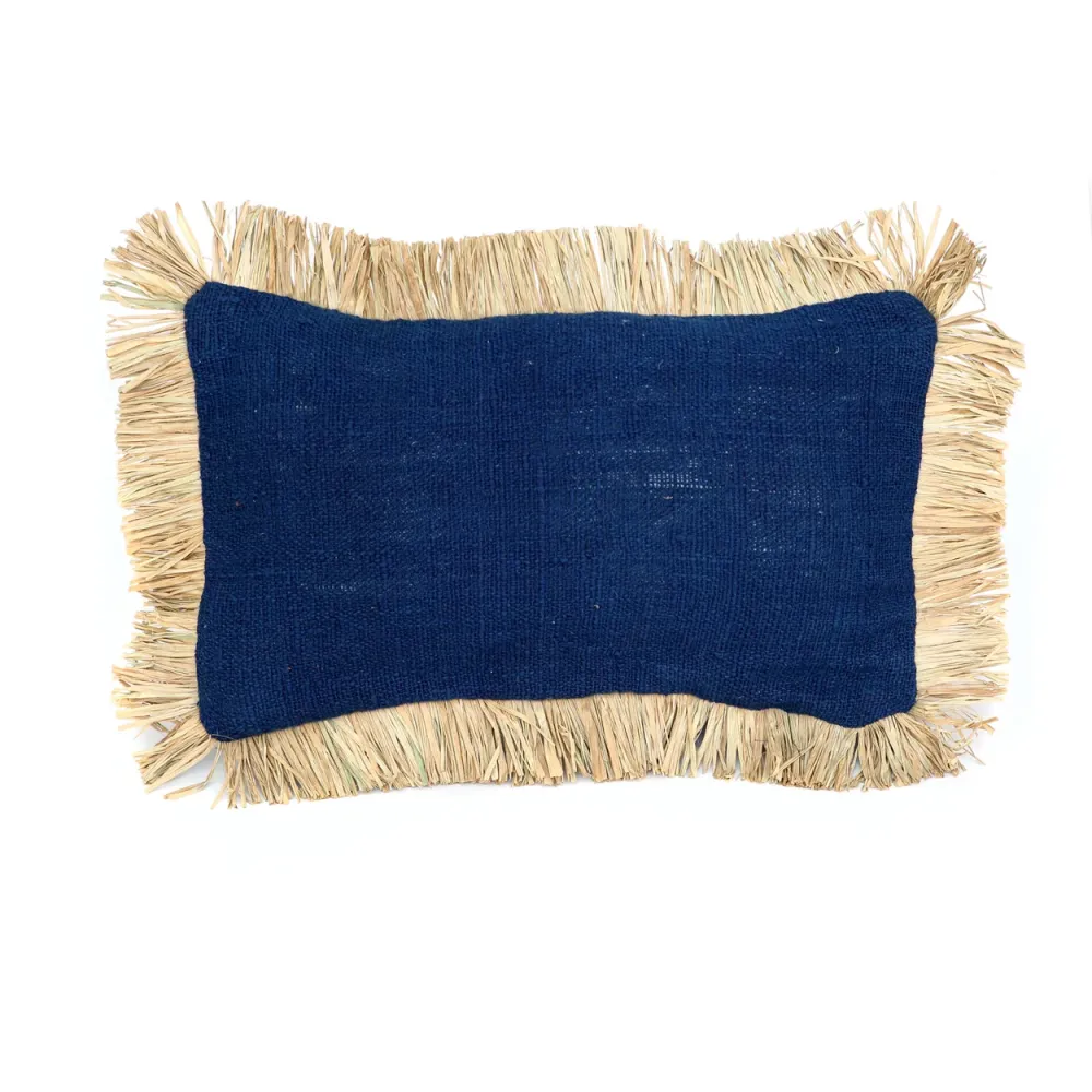 SAINT TROPEZ Housse de Coussin Naturel-Bleu 30x50