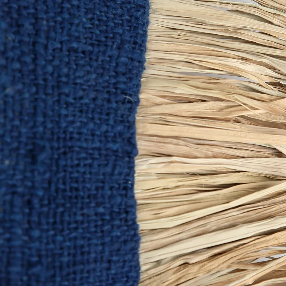 SAINT TROPEZ Housse de Coussin Naturel-Bleu 30x50