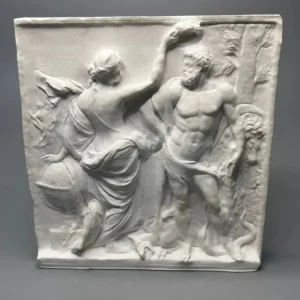 Sculpture d'Hercule romain rétro nordique en plâtre, statue en relief, ornement de bureau, pierre d'encens élargie, cadeau