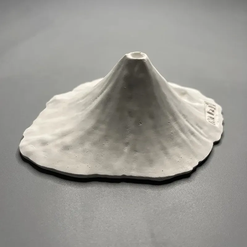 Sculpture moderne minimaliste de style japonais du mont Fuji, art de bureau créatif, ornements miniatures, cadeaux d'anniv...