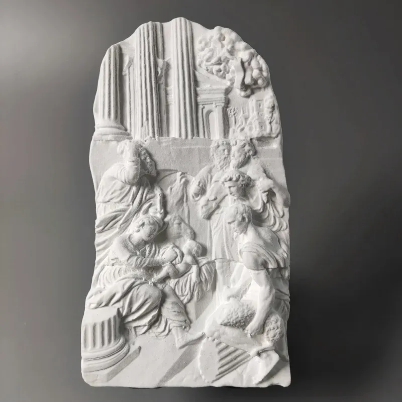 Sculpture en plâtre style nordique rétro, décoration d'intérieur, salon, bureau, statue moderne