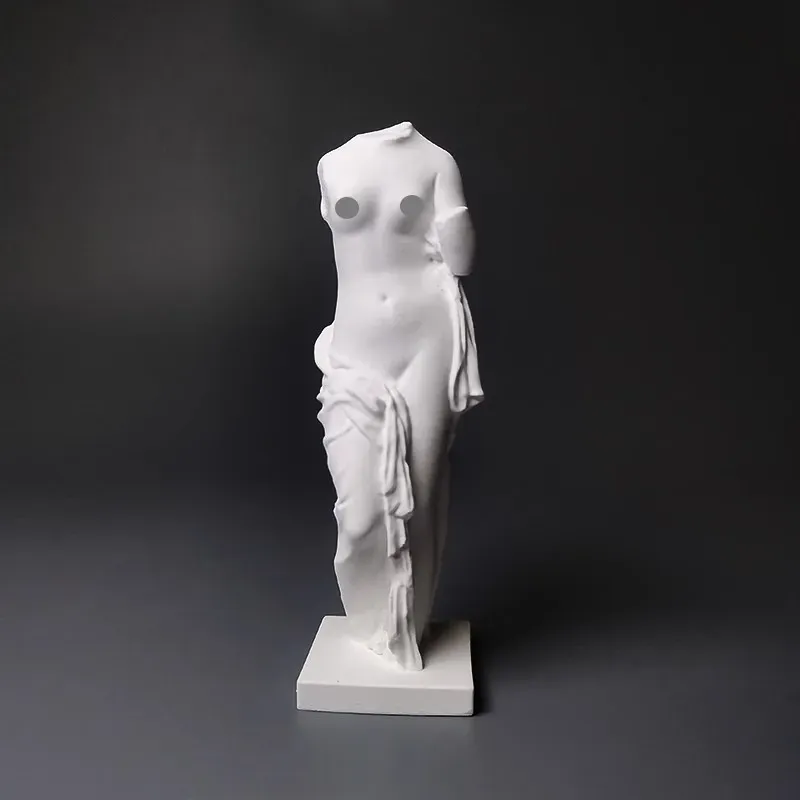 Statue de déesse mythologique en plâtre, sculpture, décoration minimaliste, art classique pour affichage de bureau, diffus...