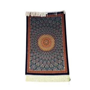 Tapis persan Kashan en soie – Médaillon radiant, 1 million de nœuds