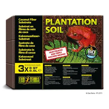 Terre pour plantation Plantation Soil Exo Terra, 3 x 8,8 L (3 x 8 pte)