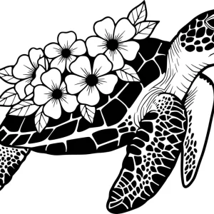 Tortue Fleuri