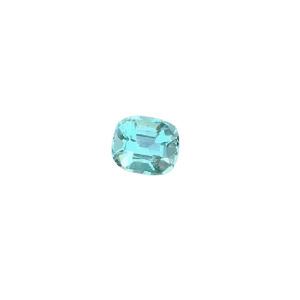 Tourmaline bleu néon 1,25 ct taille coussin