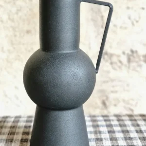 Vase Mauri | métal noir -petit modèle