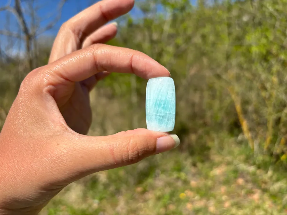 VENDU Aragonite bleue 6