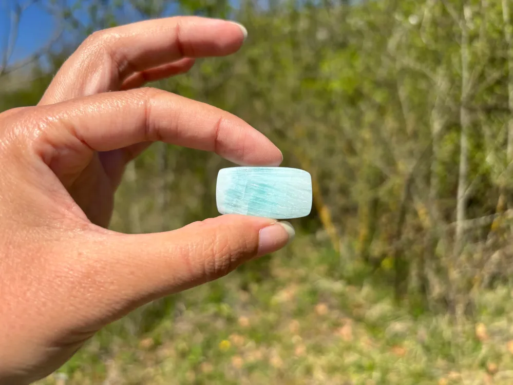 VENDU Aragonite bleue 6