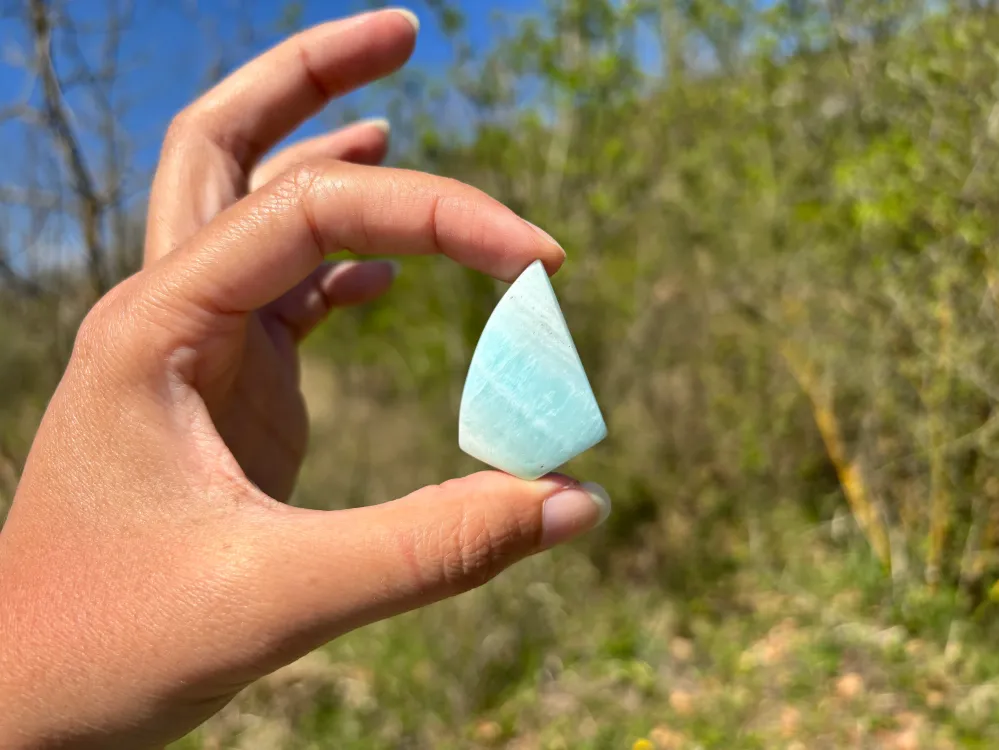VENDU Aragonite bleue 7