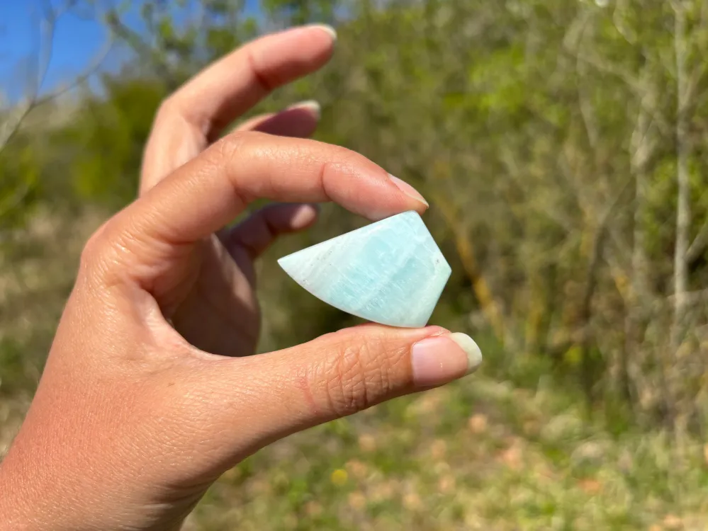 VENDU Aragonite bleue 7