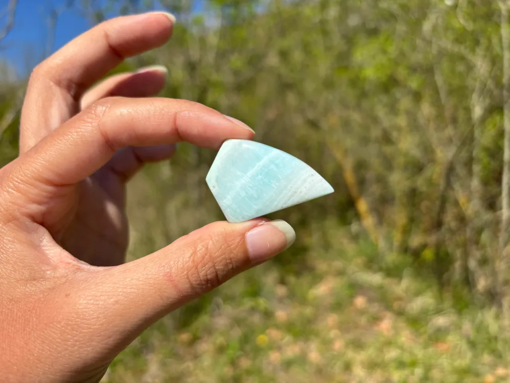 VENDU Aragonite bleue 7