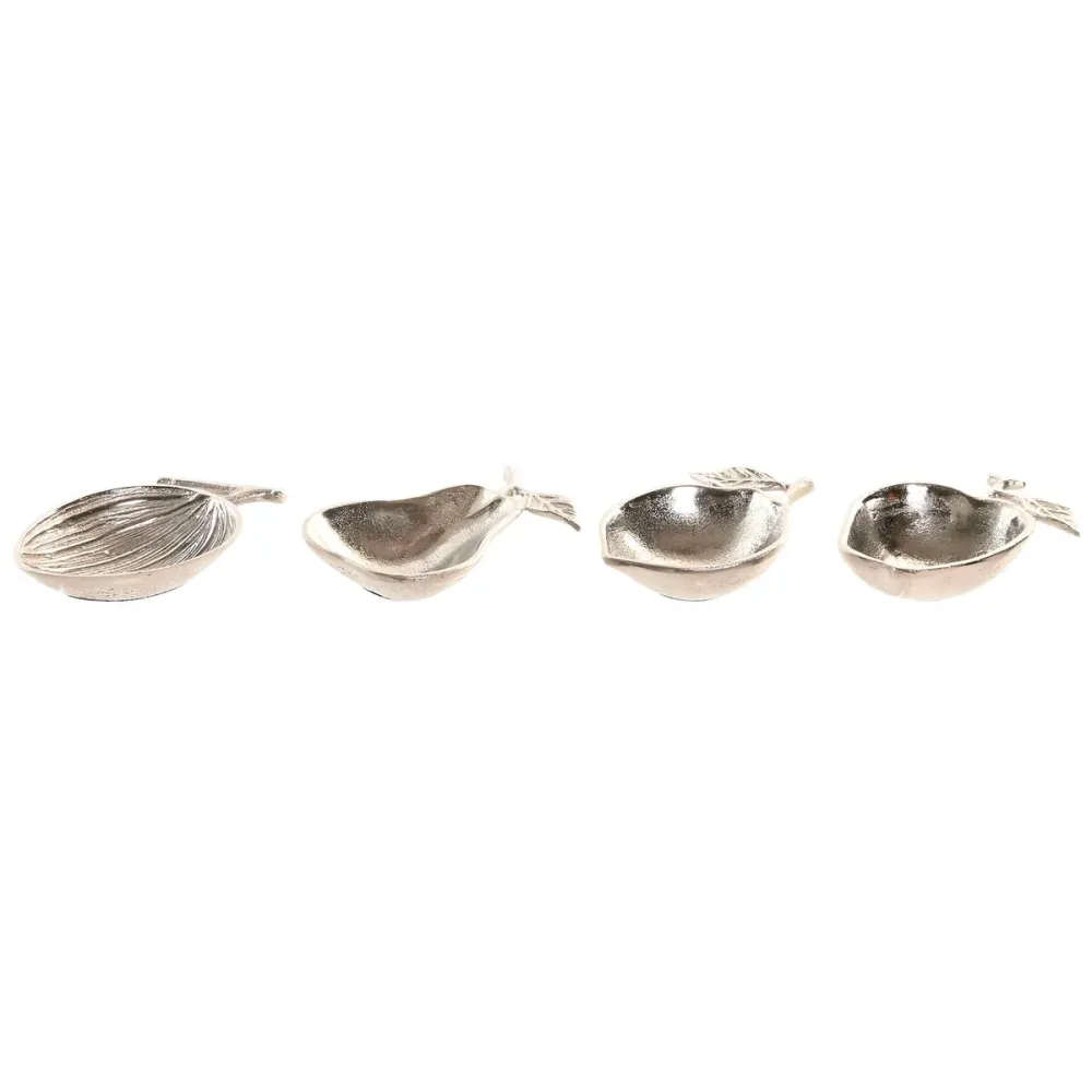 Vide-poches Home ESPRIT Argenté Aluminium Shabby Chic 16 x 10 x 4 cm