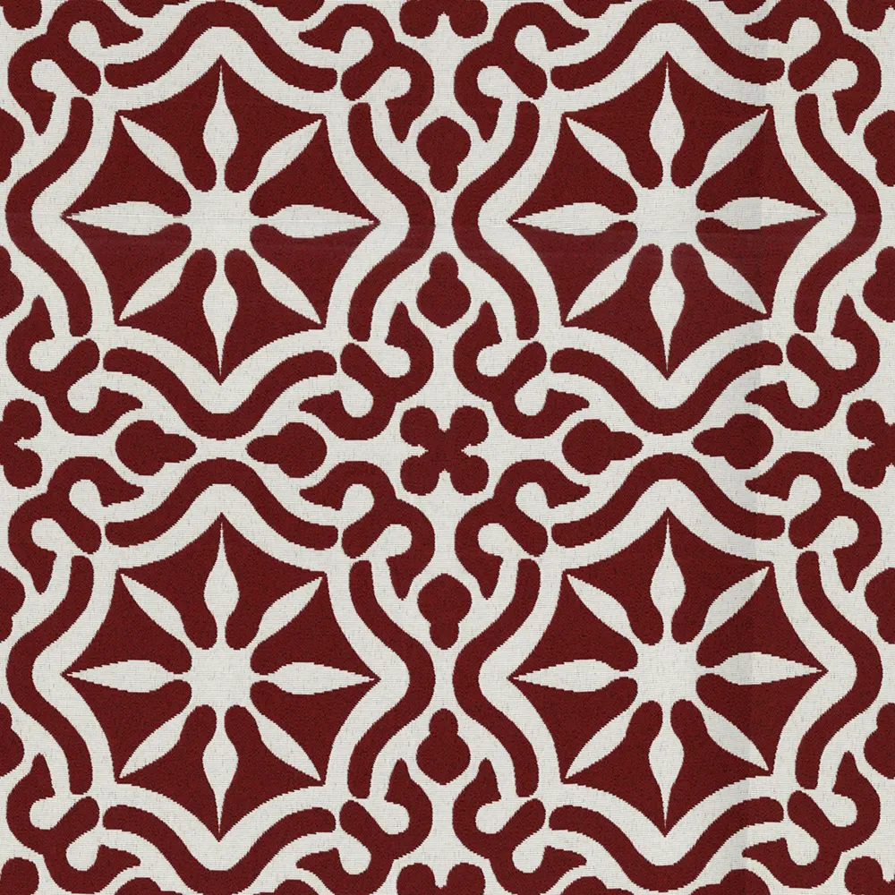 TISSU DàCOR EXTàRIEUR - D'AMEUBLEMENT SOLARSHADE COLLECTION SECRET GARDEN - TILEWORK - COQUELICOT