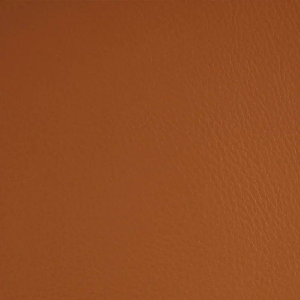Tissu décor maison - Utilitaire - Aspect Cuir Premium - Cognac