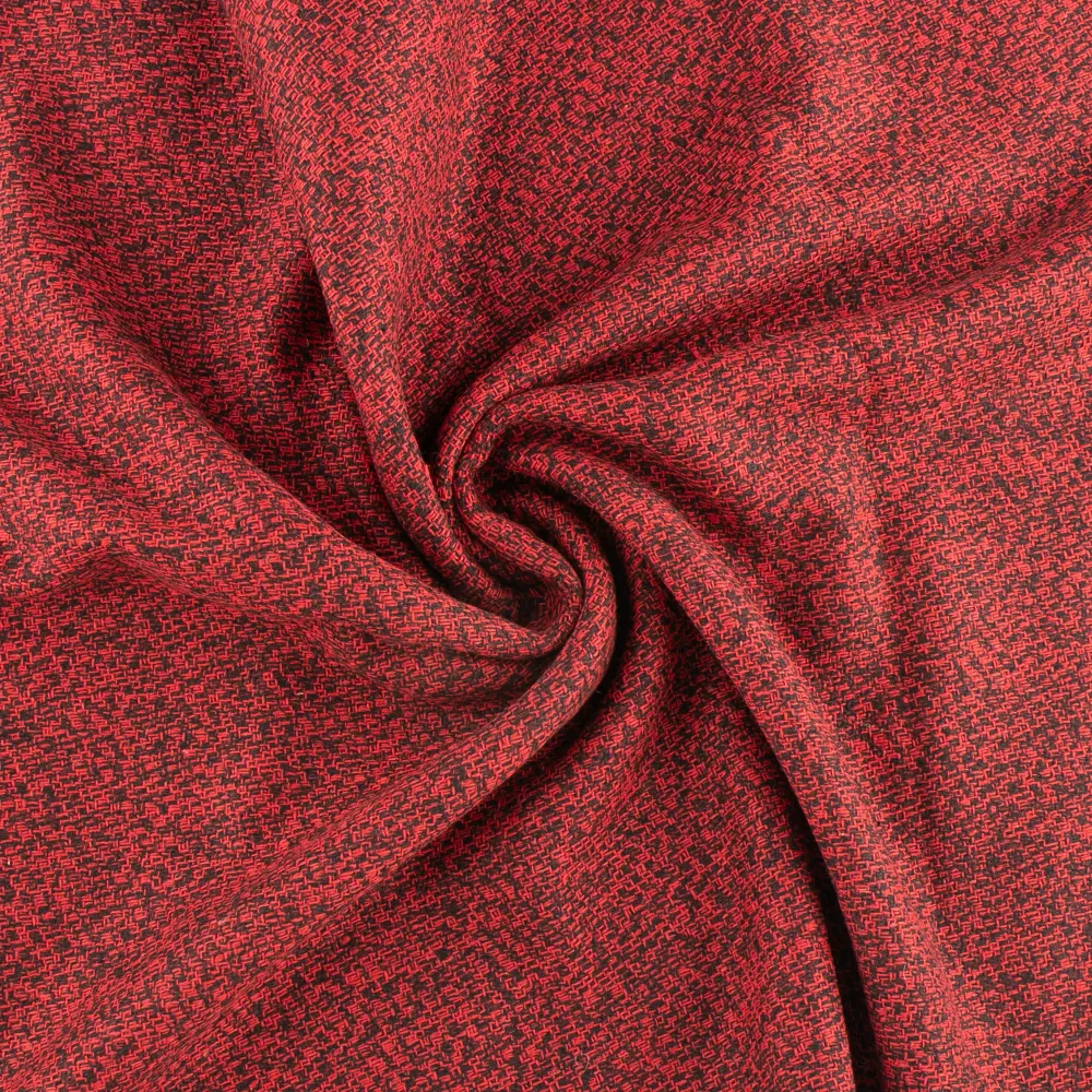 Carreaux et tweed - «DOWNTOWN» - Tweed - Rouge
