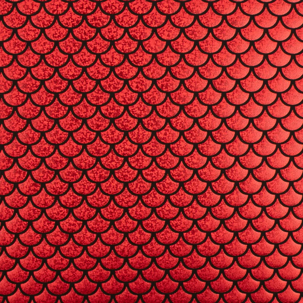 MARDI GRAS - Tissu pour déguisement - àcaille - Rouge