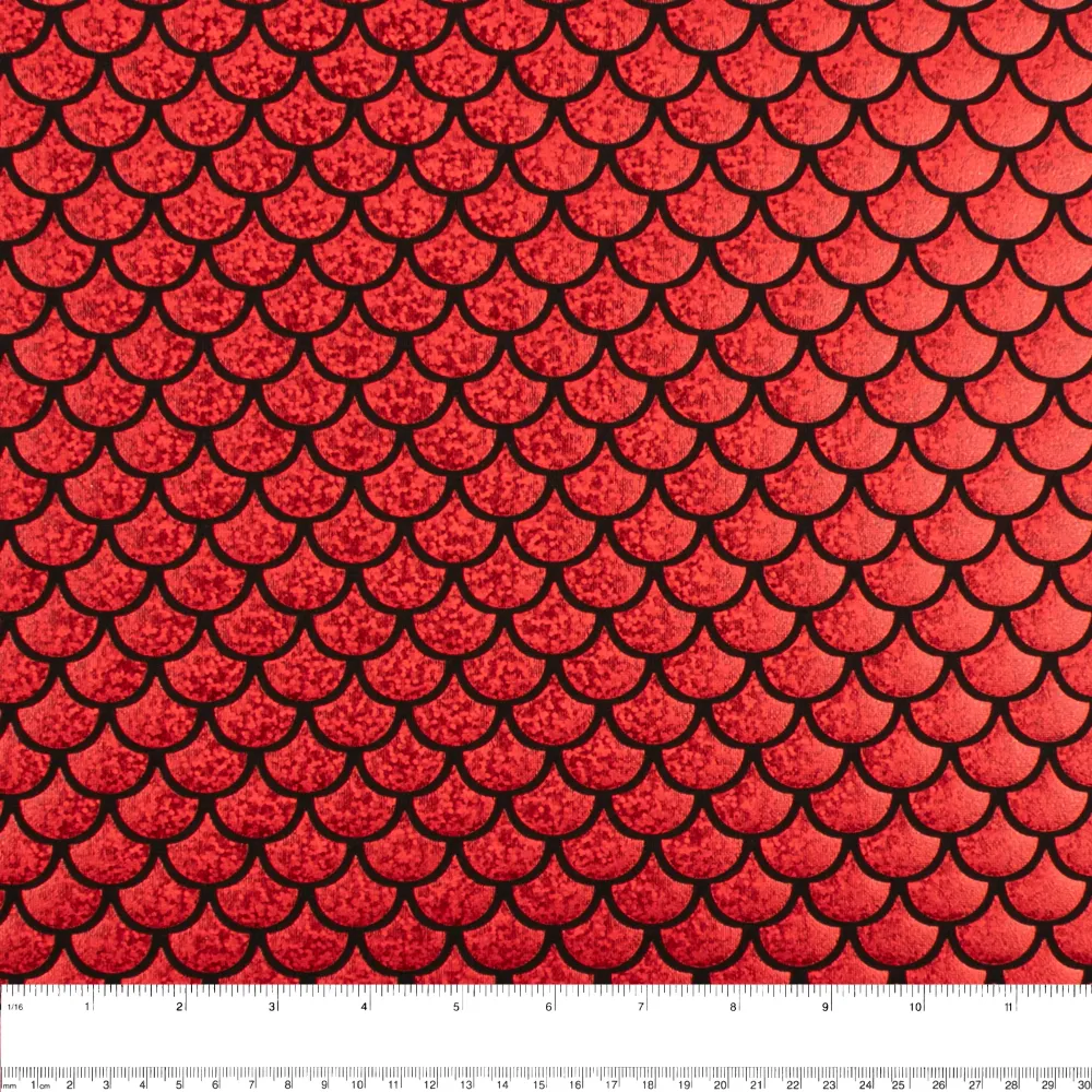 MARDI GRAS - Tissu pour déguisement - àcaille - Rouge