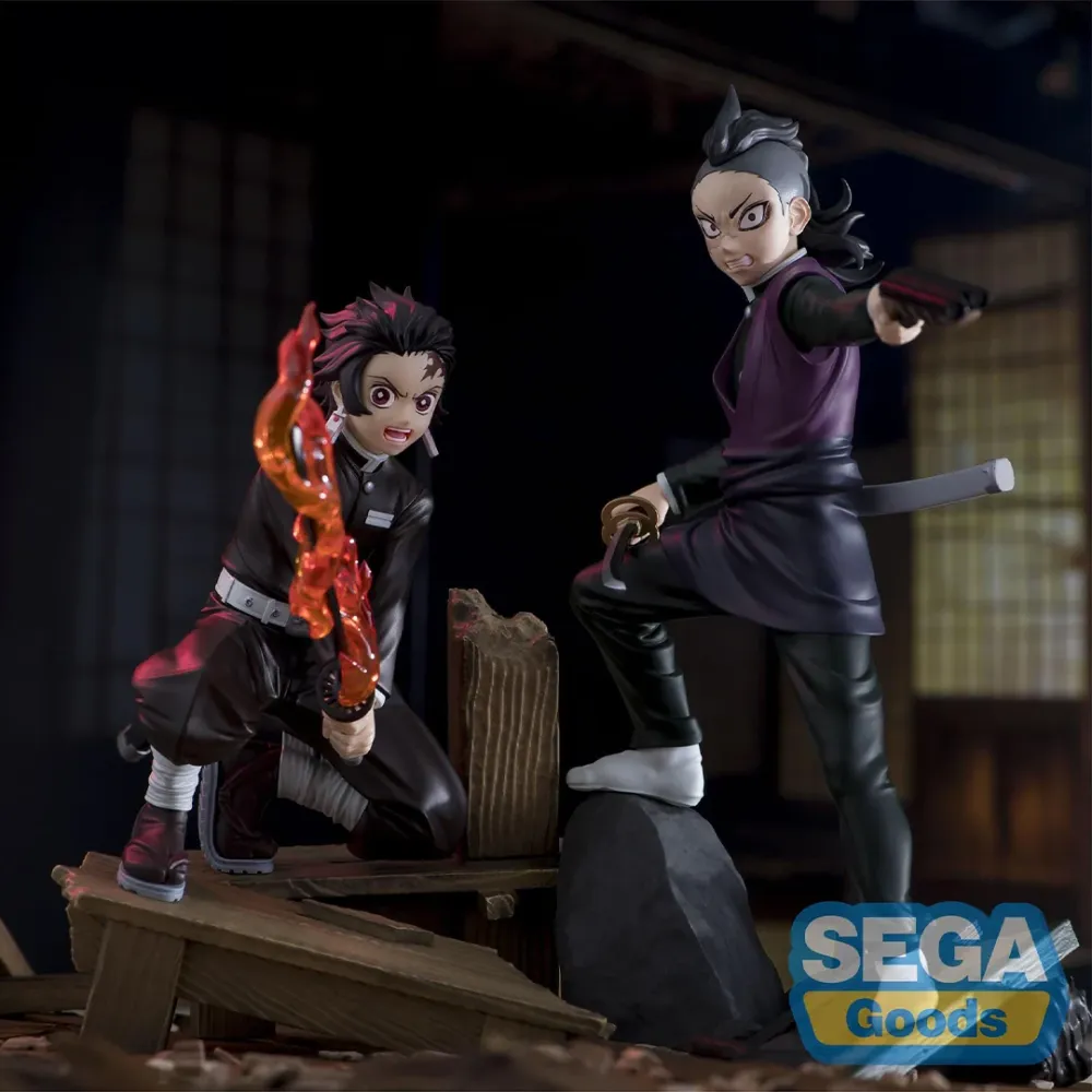Demon Slayer - Figurine - Tanjiro Kamado & Genya Shinazugawa - Swordsmith Village Arc - Xross Link Figure
