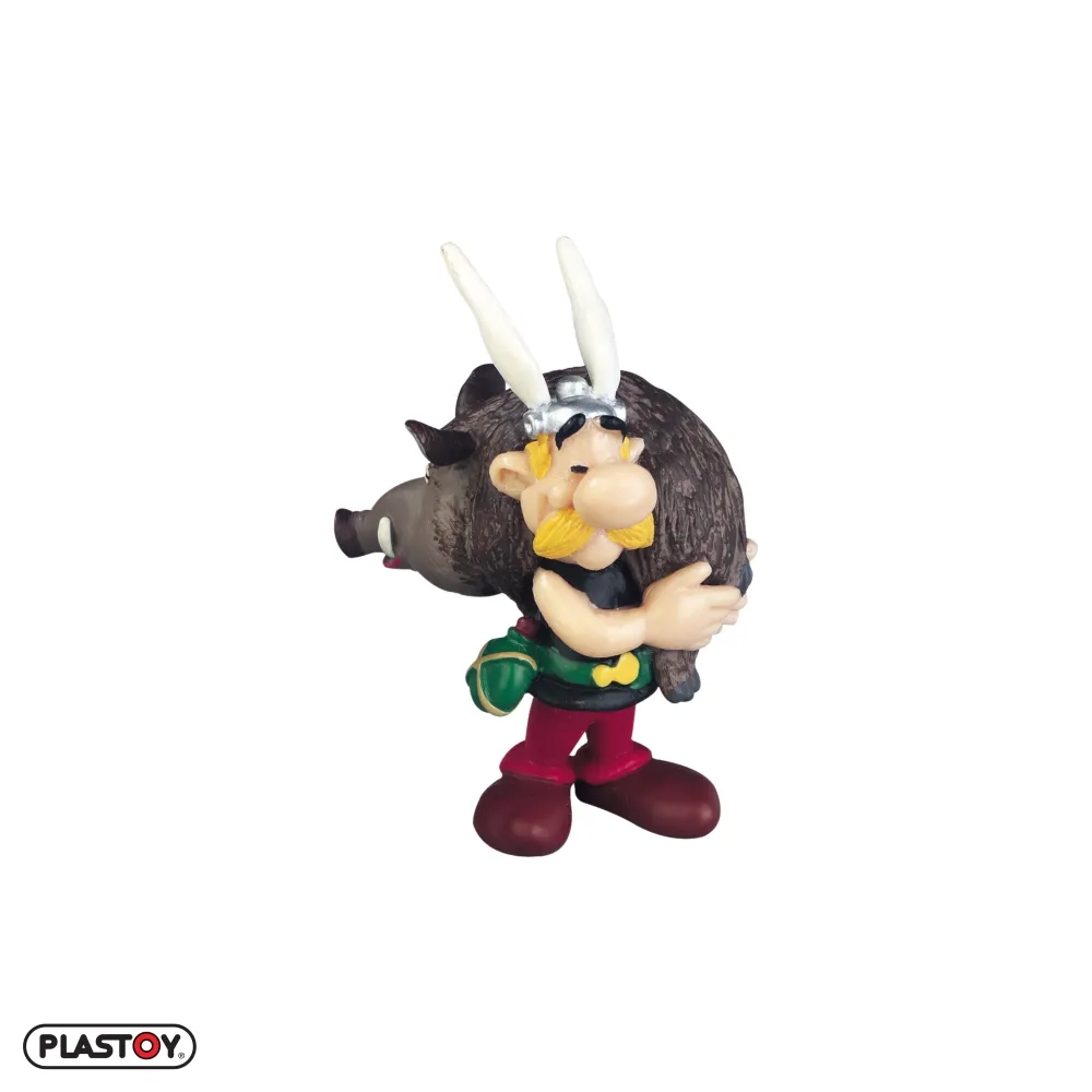 FIGURINE ASTÉRIX PORTANT UN SANGLIER