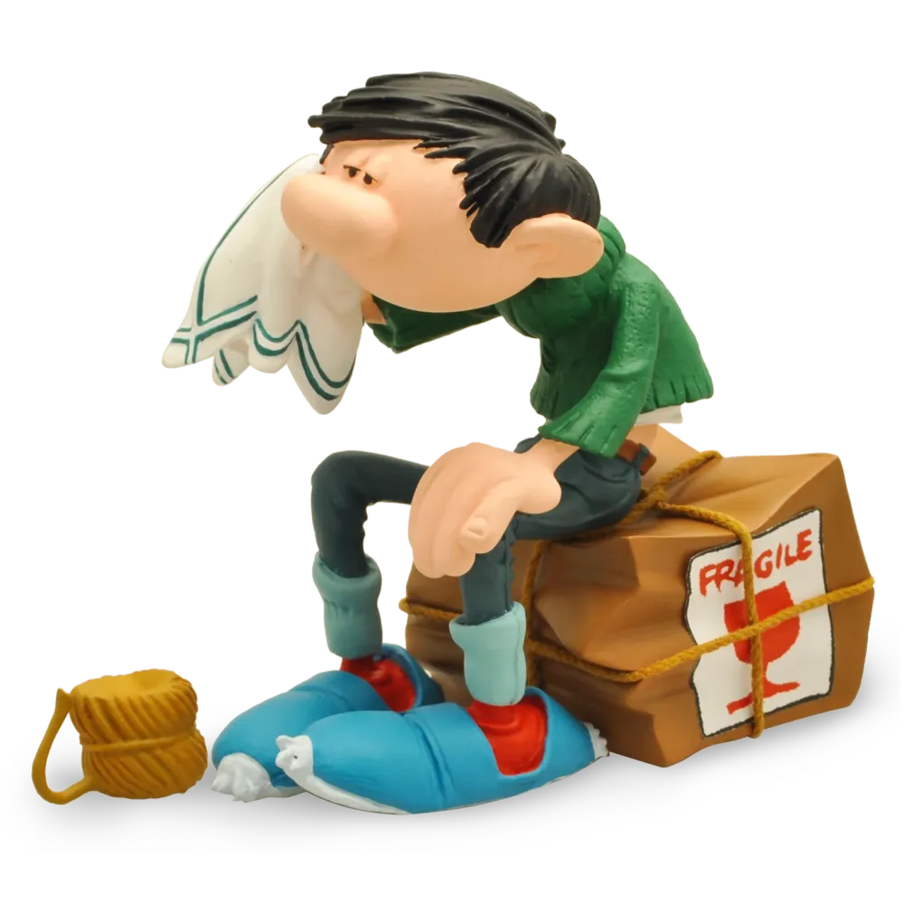 FIGURINE GASTON CAISSE FRAGILE