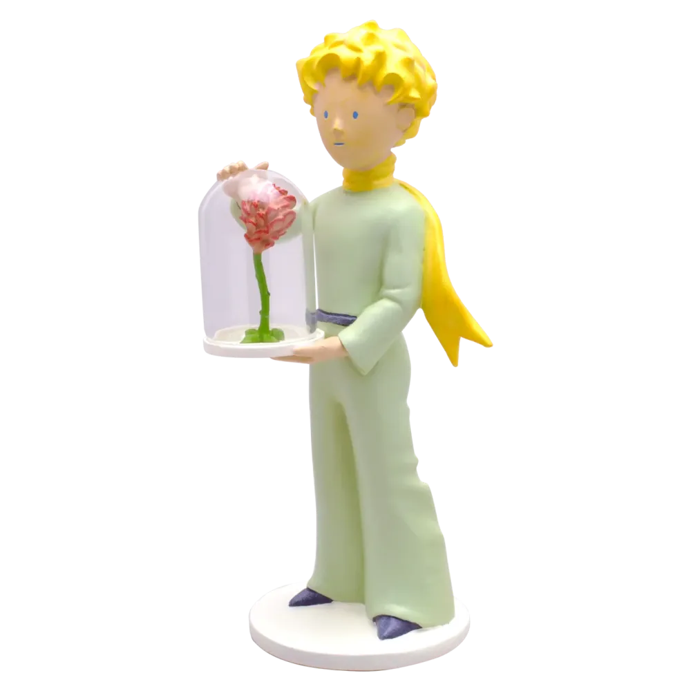 FIGURINE LE PETIT PRINCE ET LA ROSE