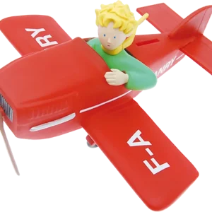 TIRELIRE LE PETIT PRINCE DANS SON AVION