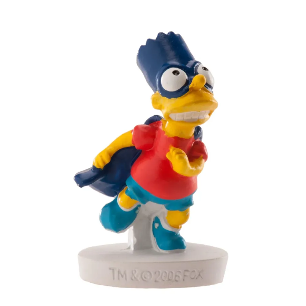 Décoration gâteau Simpson Bart super héros 6cm Miss Popcake