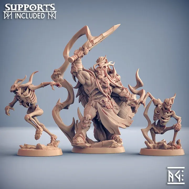 Kentargh Grotar - "Frostmetal Clan Hero", artisan guild Salaise Print Studio