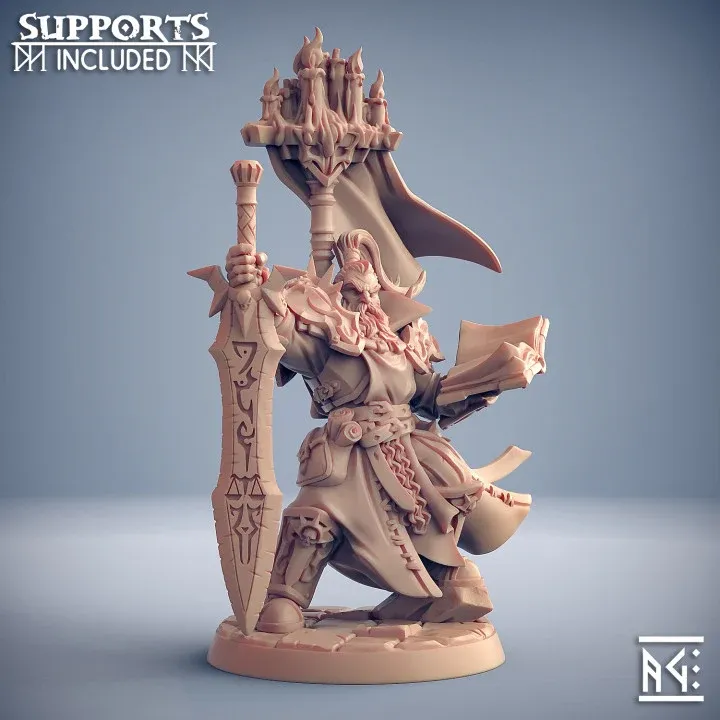Lord Commander Casymir - "Requiem Brotherhood Hero", artisan guild Salaise Print Studio