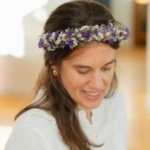 Couronne de tête en fleurs séchées pour cérémonie - Adulte - BERDER