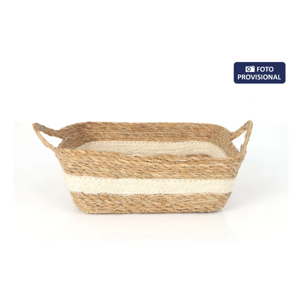 Boîte de rangement Privilege osier 17 x 17 x 7 cm (18 Unités)