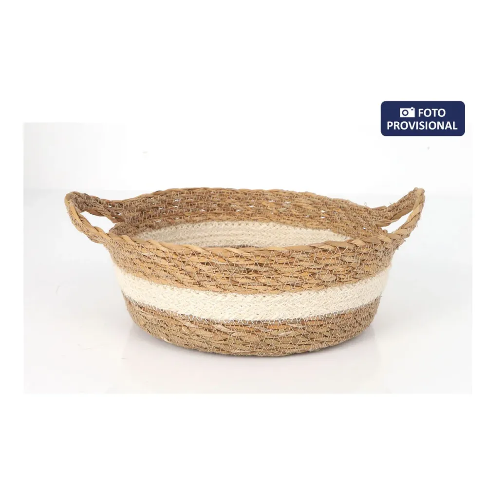 Boîte de rangement Privilege Privilege osier Ø 27 x 9 cm (8 Unités)