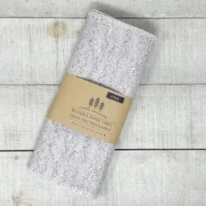 Essuie-tout réutilisables biologiques - Gris avec points