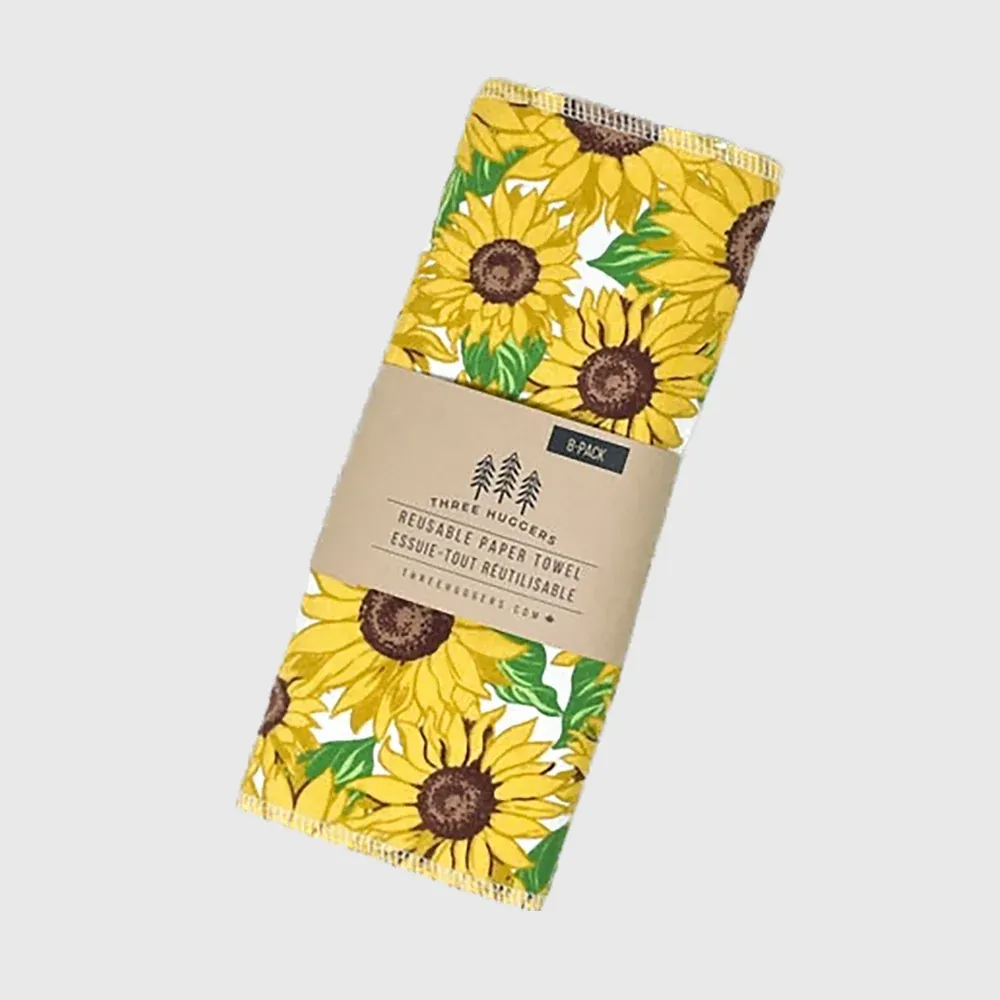 Essuie-tout réutilisables - Tournesols